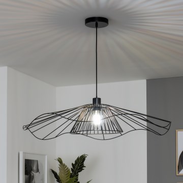 Brilagi - Suspension LED sur câble CERIA WIRE 1xE27/40W/230V Ø 80 cm noire
