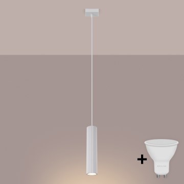 Brilagi - Suspension LED sur câble CRESTO 1xGU10/10W/230V blanche
