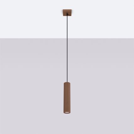 Brilagi - Suspension LED sur câble CRESTO 1xGU10/10W/230V marron