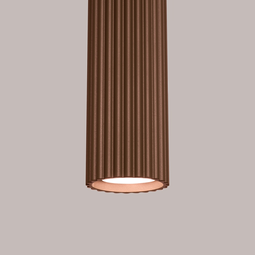 Brilagi - Suspension LED sur câble CRESTO 1xGU10/10W/230V marron