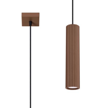 Brilagi - Suspension LED sur câble CRESTO 1xGU10/10W/230V marron