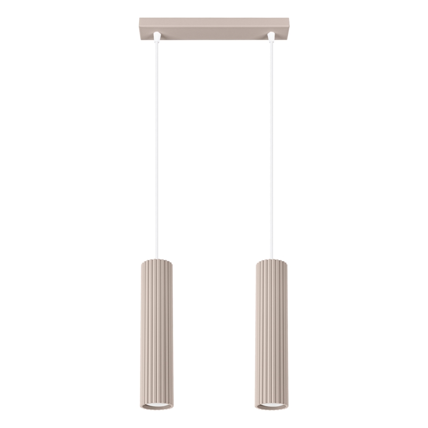 Brilagi - Suspension LED sur câble CRESTO 2xGU10/10W/230V taupe