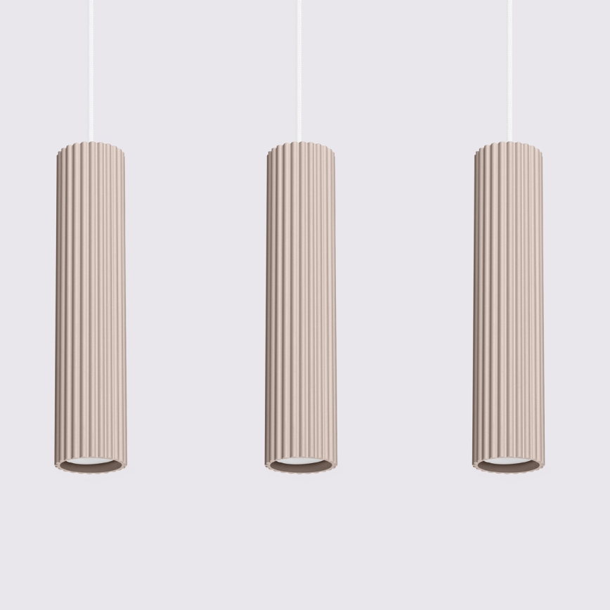 Brilagi - Suspension LED sur câble CRESTO 3xGU10/10W/230V taupe
