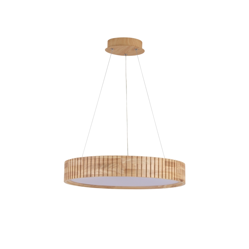 Brilagi - Suspension LED sur câble FALCON WOOD MODERN, LED 30 W, 230 V, 3000/4000/6000 K, Ø 45 cm, bois