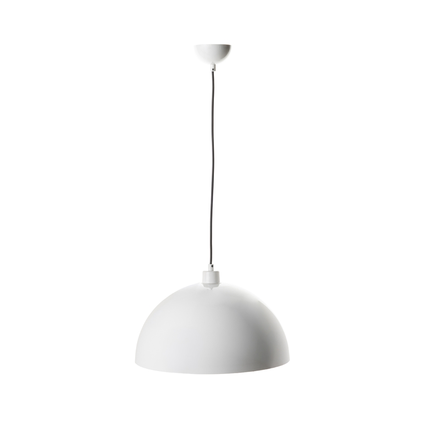 Brilagi - Suspension LED sur câble METALO 1xE27/40W/230V Ø 40 cm blanc/cuivre