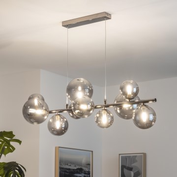 Brilagi - Suspension LED sur câble MILLA 10xG9/3W/230V chrome noir/fumé