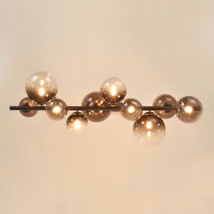 Brilagi - Suspension LED sur câble MILLA 10xG9/3W/230V marron/marron fumé