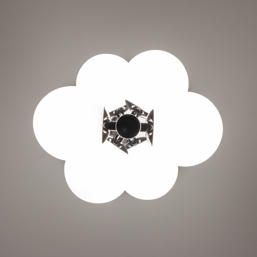 Brilagi - Suspension LED sur câble MILLA 6xG9/3W/230V chrome noir/blanc