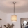 Brilagi - Suspension LED sur câble NUBILA 1xE27/60W/230V Ø 14 cm noir/brun clair