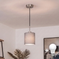 Brilagi - Suspension LED sur câble NUBILA 1xE27/60W/230V Ø 14 cm noir/gris clair