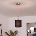 Brilagi - Suspension LED sur câble NUBILA 1xE27/60W/230V Ø 14 cm rouge/noir
