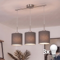 Brilagi - Suspension LED sur câble NUBILA 3xE27/60W/230V anthracite