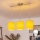 Brilagi - Suspension LED sur câble NUBILA 3xE27/60W/230V jaune