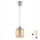 Brilagi - Suspension LED sur câble RETRO GLASS 1xE27/60W/230V Ø 14 cm argenté/brun fumé