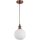Brilagi - Suspension LED sur câble RETRO GLASS 1xE27/60W/230V Ø 15 cm blanche