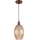 Brilagi - Suspension LED sur câble RETRO GLASS 1xE27/60W/230V Ø 17 cm blanc / beige fumé