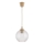 Brilagi - Suspension LED sur câble RETRO GLASS 1xE27/60W/230V, Ø 18 cm, beige/transparent