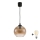 Brilagi - Suspension LED sur câble RETRO GLASS 1xE27/60W/230V Ø 18 cm noir / brun fumé