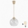 Brilagi - Suspension LED sur câble RETRO GLASS 1xE27/60W/230V Ø 25 cm beige/transparent
