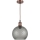 Brilagi - Suspension LED sur câble RETRO GLASS 1xE27/60W/230V Ø 25 cm blanc/gris fumé