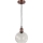 Brilagi - Suspension LED sur câble RETRO GLASS 1xE27/60W/230V Ø 25 cm blanc/transparent