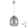 Brilagi - Suspension LED sur câble RETRO GLASS 1xE27/60W/230V Ø 26 cm argenté/gris fumé