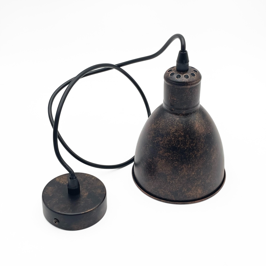 Brilagi - Suspension LED sur câble RIDDY 1xE27/60W/230V cuivré/patiné