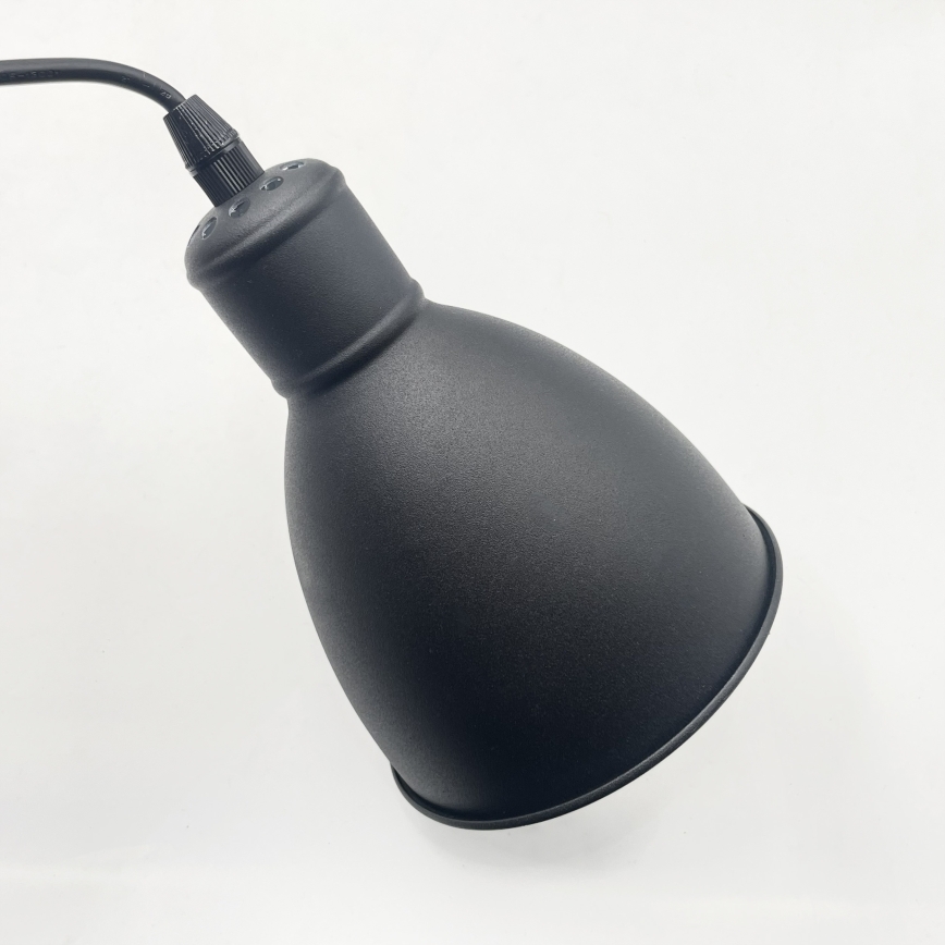 Brilagi - Suspension LED sur câble RIDDY 3xE27/60W/230V, noire