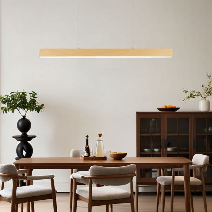 Brilagi - Suspension LED sur câble SLEEKLINE LED/40W/230V 3000/4500/6000K décor chêne