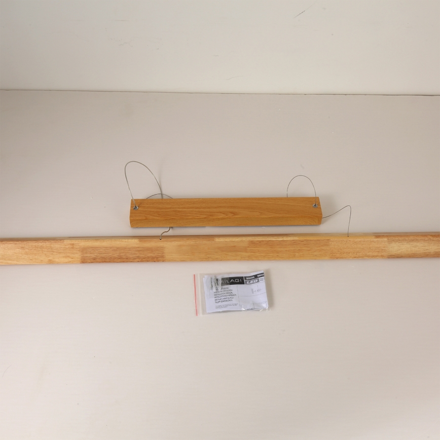 Brilagi - Suspension LED sur câble UMEA WOOD LED/40W/230V 150 cm en bois d'hévéa