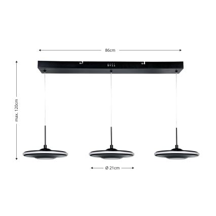 Brilagi - suspension LED sur câble VERANO 3xLED/15W/230V
