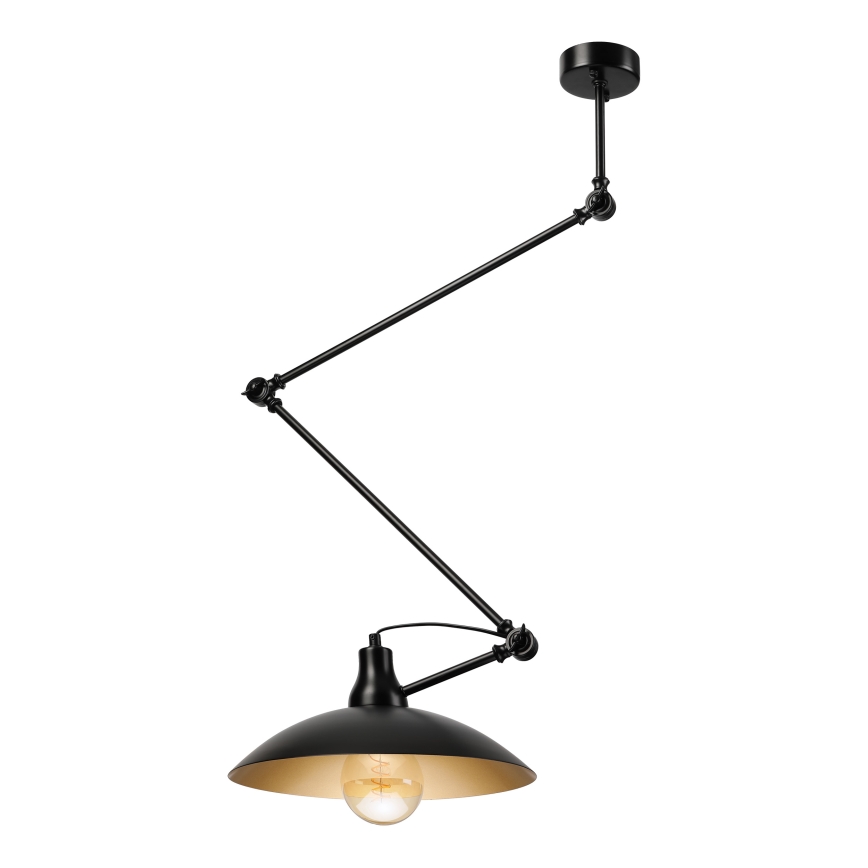 Brilagi - Suspension LED sur tige IRONBEAM 1xE27/60W/230V noir