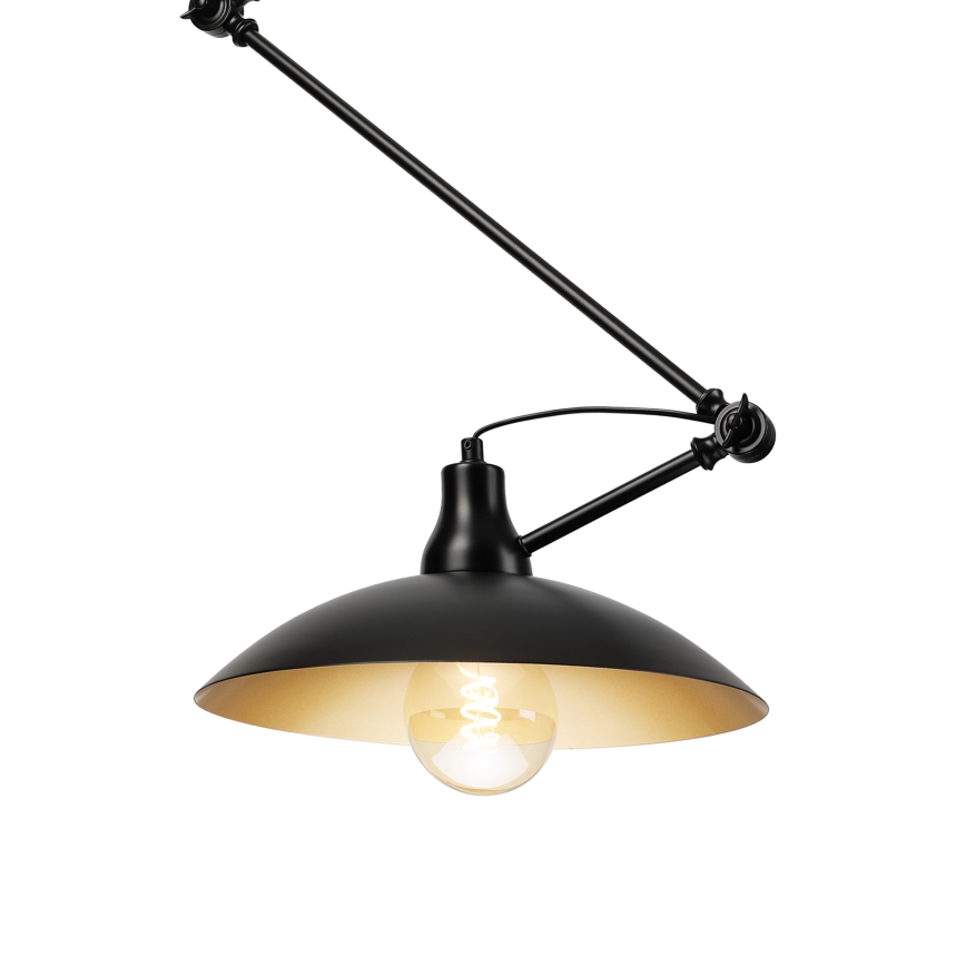 Brilagi - Suspension LED sur tige IRONBEAM 1xE27/60W/230V noir