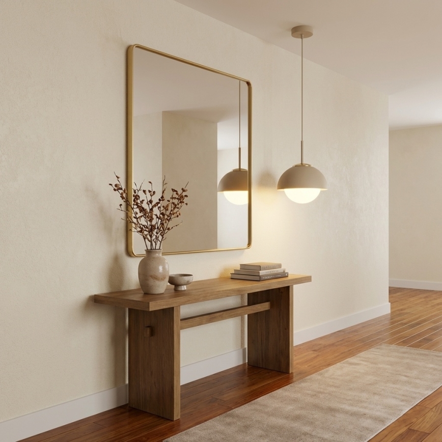 Brilagi - Suspension sur câble 1xE27/60W/230V, Ø 18 cm, beige/doré