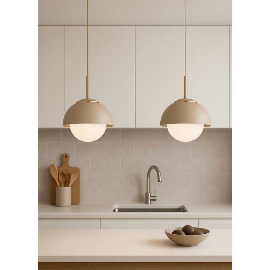 Brilagi - Suspension sur câble 1xE27/60W/230V, Ø 18 cm, beige/doré