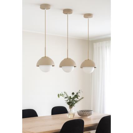 Brilagi - Suspension sur câble 1xE27/60W/230V, Ø 18 cm, beige/doré