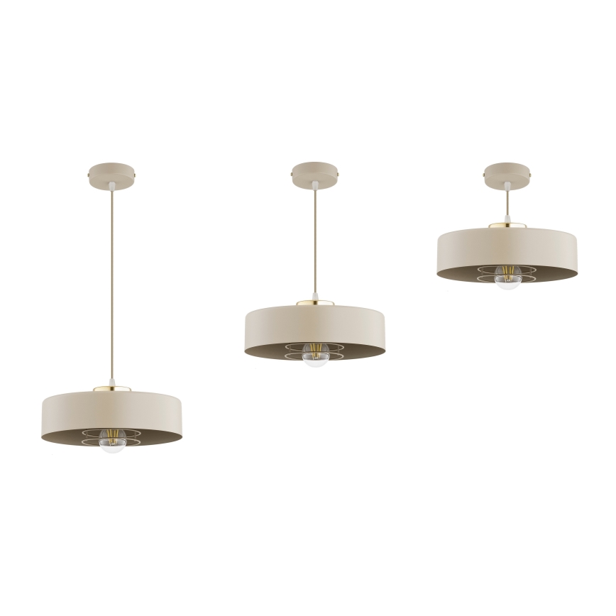 Brilagi - Suspension sur câble 1xE27/60W/230V Ø 30 cm beige/doré