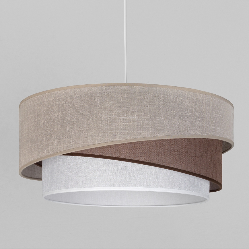 Brilagi - Suspension sur câble ARROW 1xE27/60W/230V Ø 45 cm beige/marron/blanc