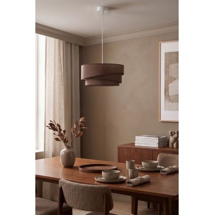 Brilagi - Suspension sur câble ARROW 1xE27/60W/230V Ø 45 cm marron