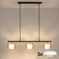 Brilagi - Suspension sur câble AURA LUX 3xGX53/30W/230V noir/doré
