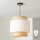 Brilagi - Suspension sur câble CERIA 1xE27/40W/230V Ø 30 cm noir/beige/blanc