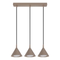 Brilagi - Suspension sur câble CONE TRIPLE 3xGX53/15W/230V beige
