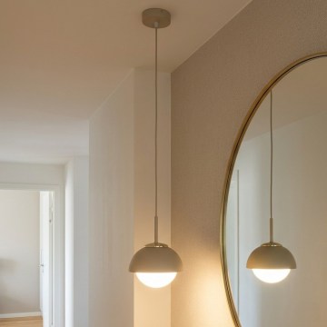 Brilagi - Suspension sur câble COSMO 1xE27/60W/230V, Ø 18 cm, beige/doré