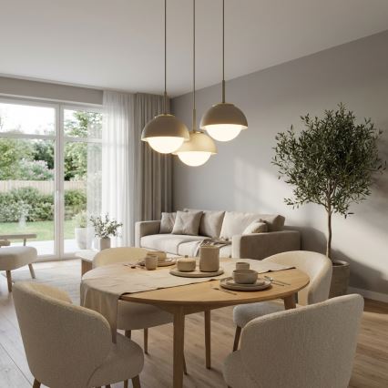 Brilagi - Suspension sur câble COSMO 3xE27/60W/230V beige/doré