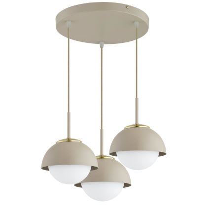 Brilagi - Suspension sur câble COSMO 3xE27/60W/230V beige/doré