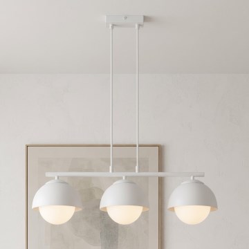 BRILAGI - Suspension sur câble COSMO 3xE27/60W/230V blanc/doré