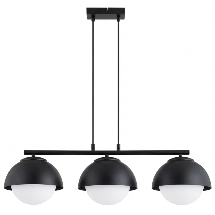 BRILAGI - Suspension sur câble COSMO 3xE27/60W/230V noire