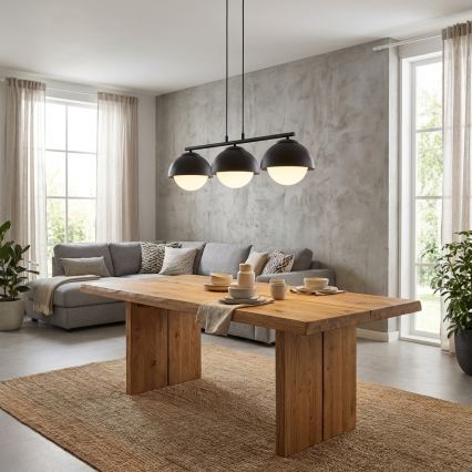 BRILAGI - Suspension sur câble COSMO 3xE27/60W/230V noire