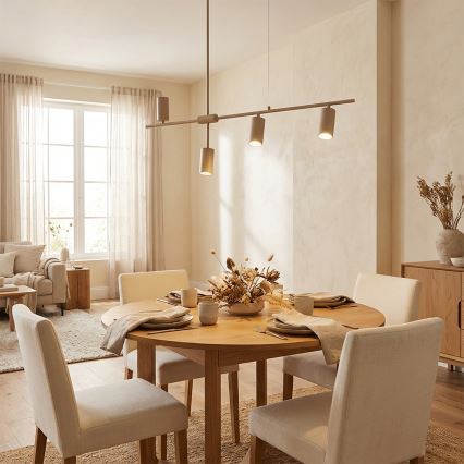 Brilagi - Suspension sur câble CRANE 4xGU10/30W/230V beige