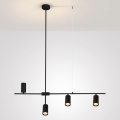 Brilagi - Suspension sur câble CRANE 4xGU10/30W/230V noire